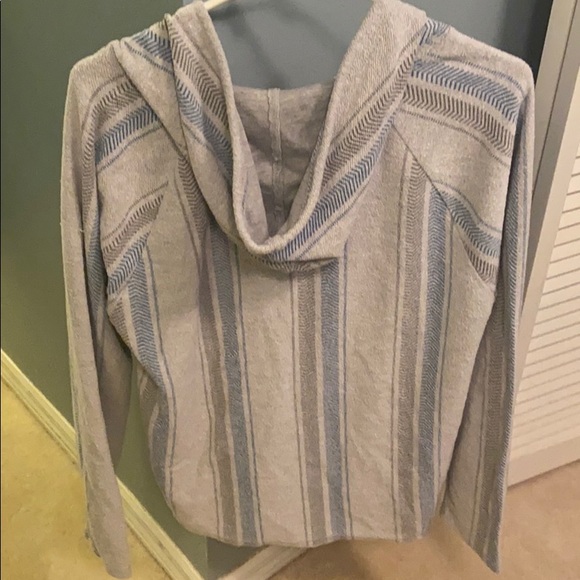 Gray/Blue Baja Hoodie - Picture 4 of 4